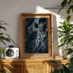 Dark blue botanical