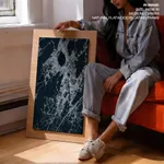 Dark blue botanical