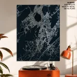 Dark blue botanical