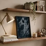 Dark blue botanical