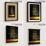 Honour all men love the brotherhood - 1 Peter 2:17, Bible verse, Framed wall art