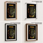 But godliness with contentment is great gain - 1 Timothy 6:6-8, Bible verse, Framed wall art