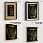 But godliness with contentment is great gain - 1 Timothy 6:6-8, Bible verse, Framed wall art