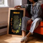 But godliness with contentment is great gain - 1 Timothy 6:6-8, Bible verse, Framed wall art