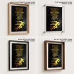 Run with patience, Bible verse, Framed wall art