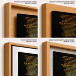 Run with patience, Bible verse, Framed wall art