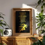 Run with patience, Bible verse, Framed wall art