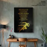 Run with patience, Bible verse, Framed wall art