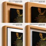 They shall run, and not to be weary; and they shall walk, and not faint - Isaiah 40:28-31, Bible verse, Framed wall art