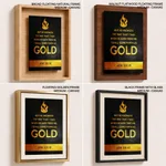 I shall come forth as gold - Job 23:10, Bible verse, Framed wall art