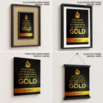 I shall come forth as gold - Job 23:10, Bible verse, Framed wall art