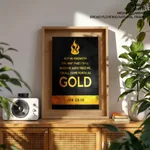 I shall come forth as gold - Job 23:10, Bible verse, Framed wall art
