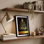 I shall come forth as gold - Job 23:10, Bible verse, Framed wall art