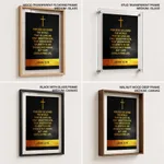 For god so loved the world - John 3:16, Bible verse, Framed wall art