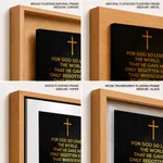 For god so loved the world - John 3:16, Bible verse, Framed wall art