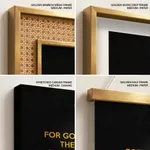 For god so loved the world - John 3:16, Bible verse, Framed wall art