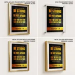 Be strong and of a good courage - Joshua 1:9, Bible verse, Framed wall art