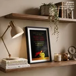 When I fall, I shall arise - Micah 7:8, Bible verse, Framed wall art