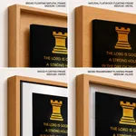 The lord is good - Nahum 1:7, Bible verse, Framed wall art