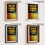 Rise up and build - Nehemiah 2:18, Bible verse, Framed wall art
