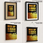 Rise up and build - Nehemiah 2:18, Bible verse, Framed wall art