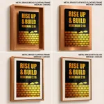 Rise up and build - Nehemiah 2:18, Bible verse, Framed wall art