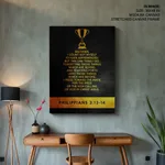 Forgetting those things which are behind - Philippians 3:13-14, Bible verse, Framed wall art