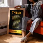 Whatsoever things are true - Philippians 4:8, Bible verse, Framed wall art