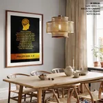 Finally, brethren, whatsoever things are true - Philippians 4:8, Bible verse, Framed wall art