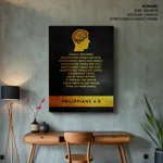 Finally, brethren, whatsoever things are true - Philippians 4:8, Bible verse, Framed wall art