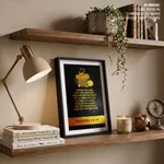 Honour the lord with thy substance - Proverbs 3:9-10, Bible verse, Framed wall art