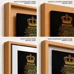 Wisdom is the principal things - Proverbs 4:7-9, Bible verse, Framed wall art