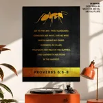 Consider her ways and be wise - Proverbs 6:6-8, Bible verse, Framed wall art