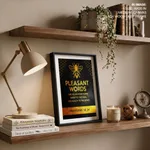 Pleasant words - Proverbs 16:24, Bible verse, Framed wall art