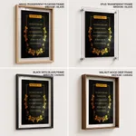 The fear of the lord tended to life - Proverbs 19:23, Bible verse, Framed wall art