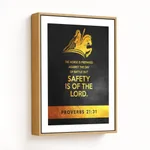 The horse is prepared against the day of battle - Proverbs 21:31, Bible verse, Framed wall art