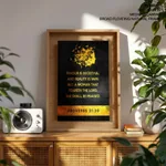 Favour is deceitful - Proverbs 31:30, Bible verse, Framed wall art