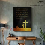 Favour is deceitful and beauty is vain - Proverbs 31:30, Bible verse, Framed wall art