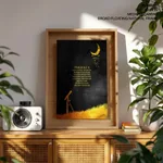 When is consider thy heavens - Psalm 8:3-4, Bible verse, Framed wall art