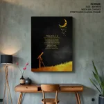 When is consider thy heavens - Psalm 8:3-4, Bible verse, Framed wall art