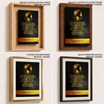 The earth is the lord's - Psalm 24:1-2, Bible verse, Framed wall art