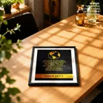 The earth is the lord's - Psalm 24:1-2, Bible verse, Framed wall art