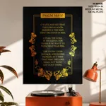 O taste and see that the lord is good - Psalm 34:8-10, Bible verse, Framed wall art