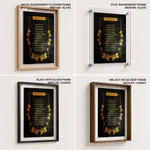 The steps of a good man are ordered by the lord - Psalm 37:23-24, Bible verse, Framed wall art