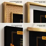 The steps of a good man are ordered by the lord - Psalm 37:23-24, Bible verse, Framed wall art