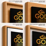 God is our refuge and strength - Psalm 46:1-3, Bible verse, Framed wall art