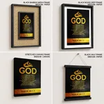 God is our refuge and strength - Psalm 46:1-3, Bible verse, Framed wall art