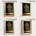God is our refuge and strength - Psalm 46:1-3, Bible verse, Framed wall art