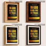 In god have I put my trust - Psalm 56:3, 11, Bible verse, Framed wall art
