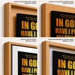 In god have I put my trust - Psalm 56:3, 11, Bible verse, Framed wall art